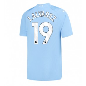 Manchester City Julian Alvarez #19 Hjemmebanetrøje 2023-24 Kort ærmer